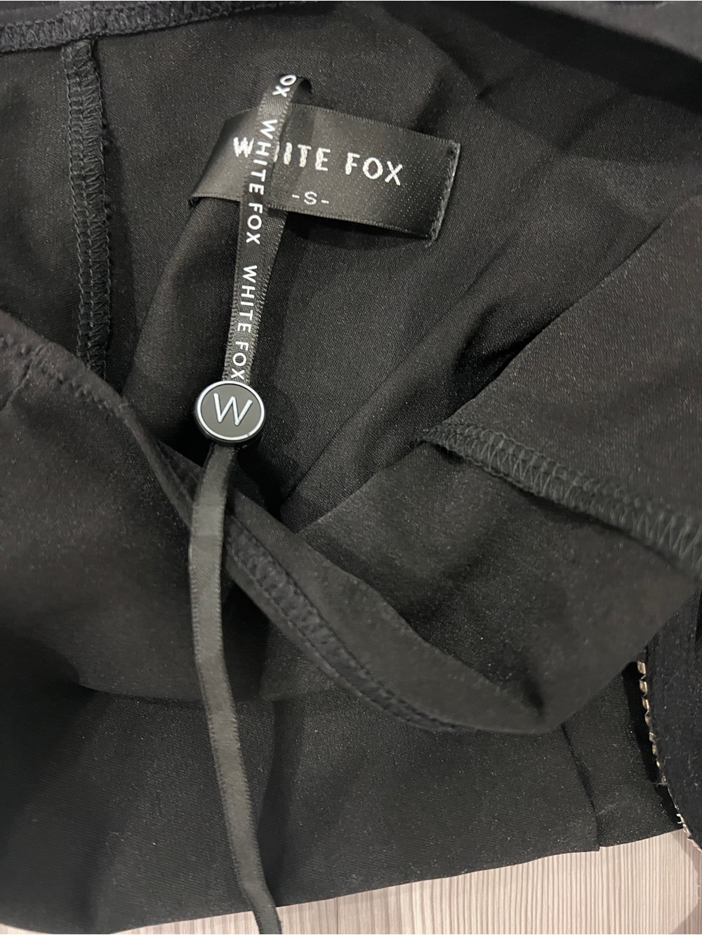 White Fox Boutique Black Rhinestone-Trim Cutout Mini Dress - Picture 6 of 9